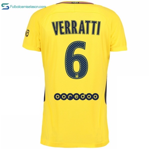 Camiseta Paris Saint Germain 2ª Verratti 2017/18